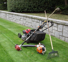 mower and rake